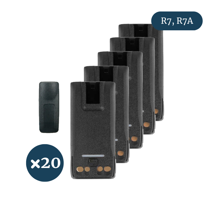 Батарея для рации Motorola PMNN4809A R7, R7A (3000 mAh) type-c - 20 шт Premium