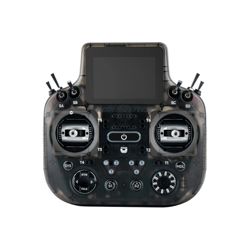 RadioMaster GX15 MAX M2 ELRS Transparent Charcoal пульт керування