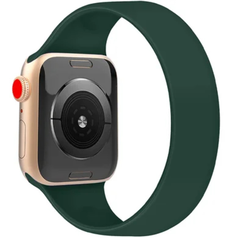 Ремінець Apple Watch 38/40mm Solo Loop Silicone Braided Green