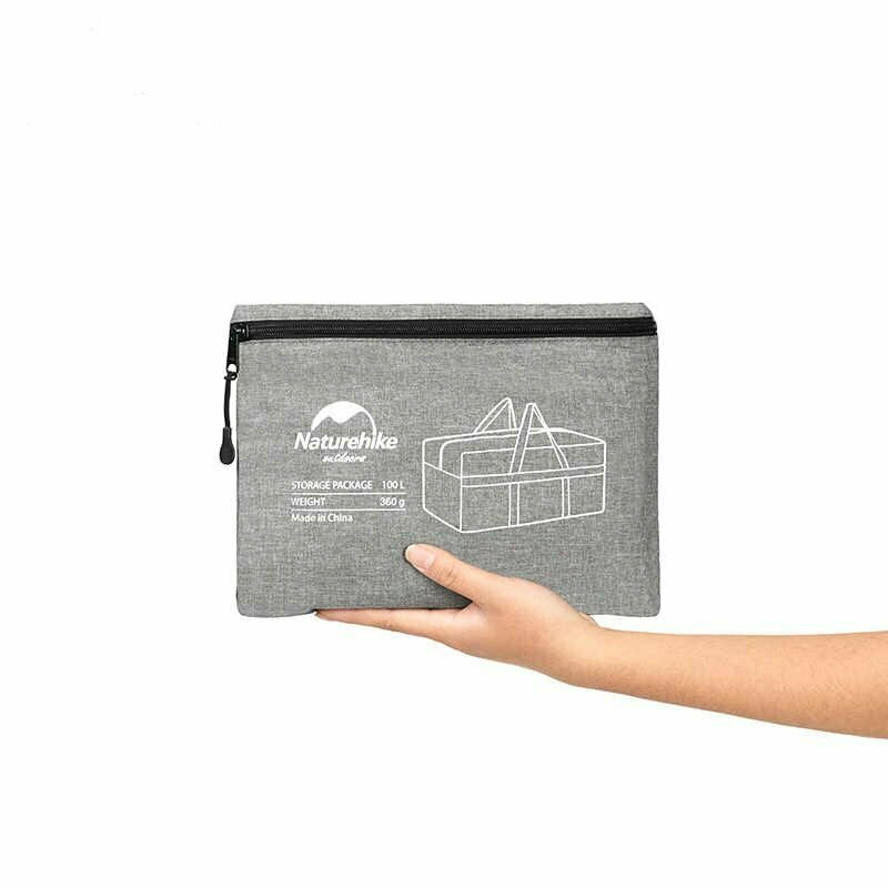 Сумка для зберігання портативна Naturehike NH17S021-L, 100 л, темно-сірий - фото 3 Сумка для зберігання портативна Naturehike NH17S021-L, 100 л, темно-сірий - фото 3