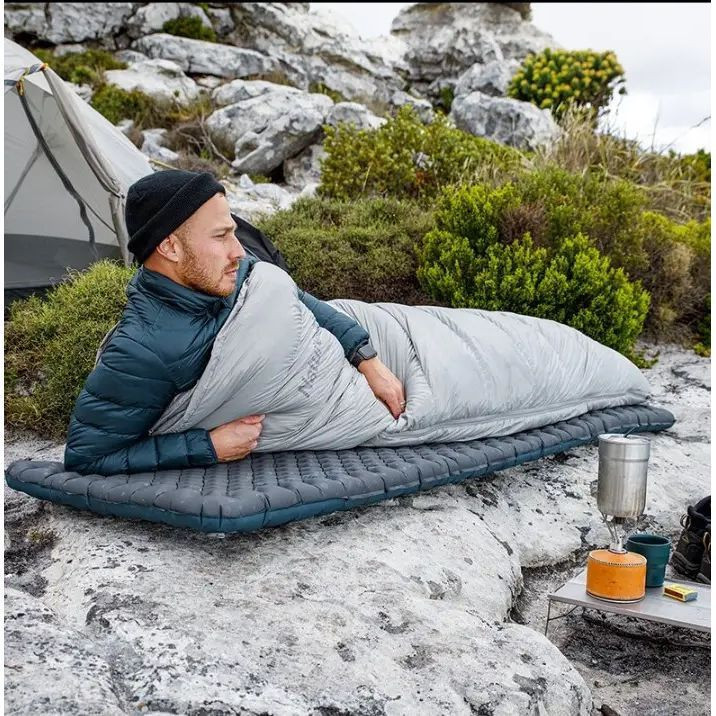 Матрац туристичний надувний одномісний Naturehike CNH22DZ018, надлегкий, 183x64x7 см, чорний, для туризму із мішком для надування - фото 4 Матрац туристичний надувний одномісний Naturehike CNH22DZ018, надлегкий, 183x64x7 см, чорний, для туризму із мішком для надування - фото 4