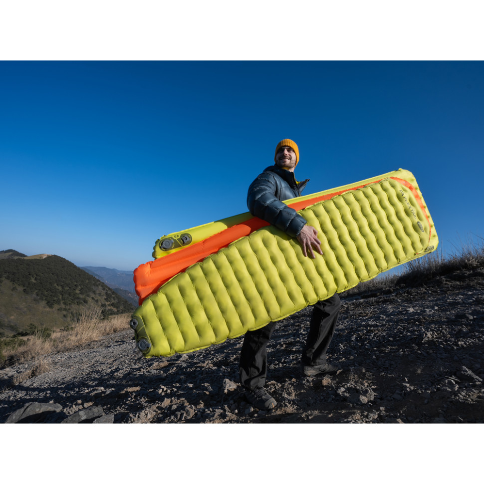 Коврик самонадувающийся Flextail Tiny Slleeping Pad R05 AVS, размер L (196 х 55 х 7 см), оранжевый - фото 8 Коврик самонадувающийся Flextail Tiny Slleeping Pad R05 AVS, размер L (196 х 55 х 7 см), оранжевый - фото 8