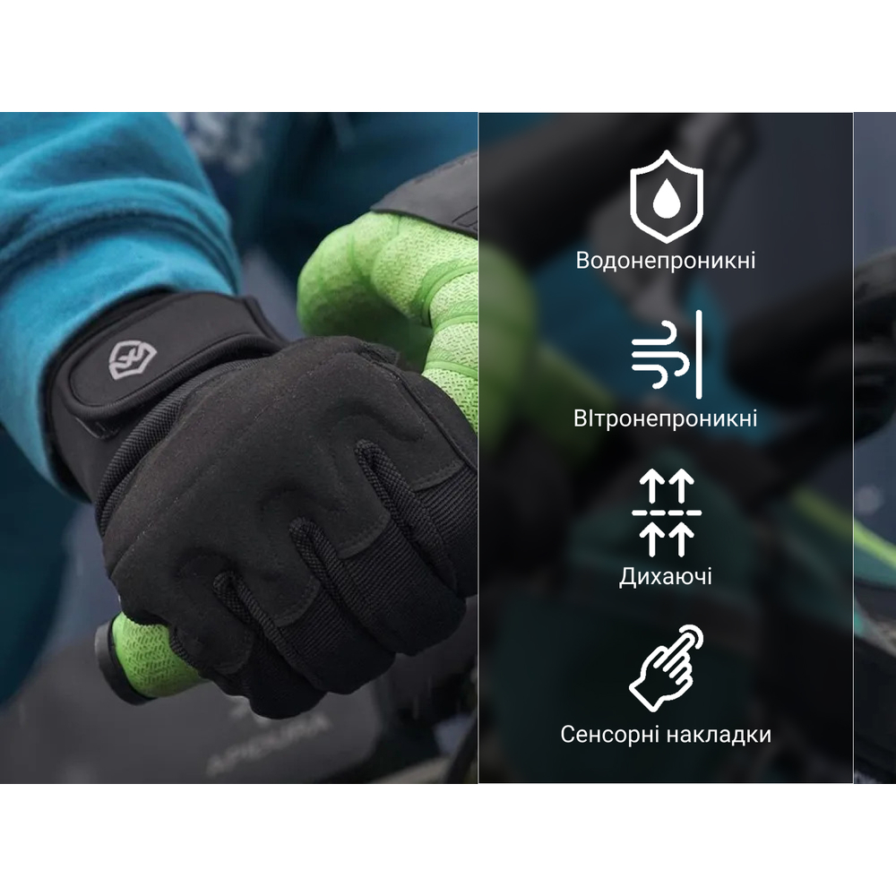 Перчатки водонепроницаемые Dexshell Arendal Biking Gloves V 2.0, p-p L, зимние, черные - фото 16 Перчатки водонепроницаемые Dexshell Arendal Biking Gloves V 2.0, p-p L, зимние, черные - фото 16