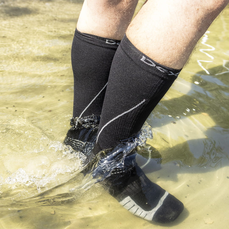 Носки водонепроницаемые Dexshell Compression Mudder, р-р S, серые - фото 20 Носки водонепроницаемые Dexshell Compression Mudder, р-р S, серые - фото 20